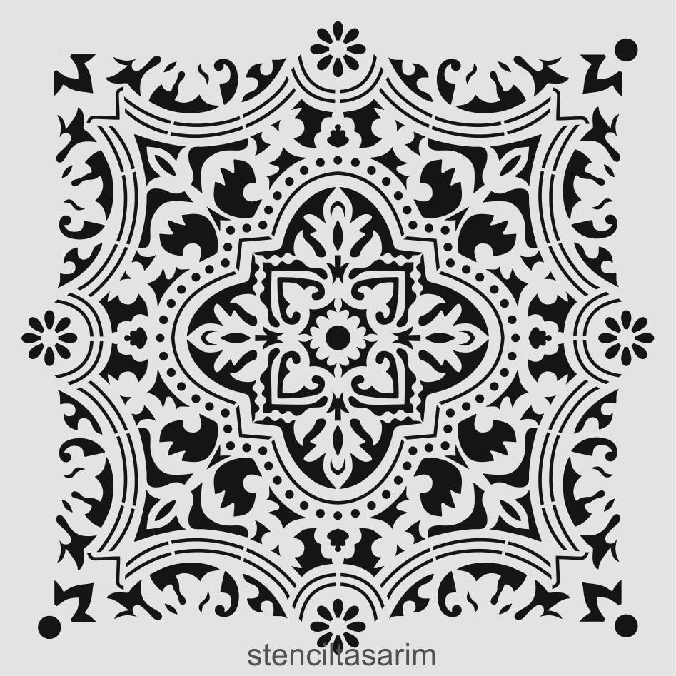 Duvar Dekor Stencil Şablon (40x40) HD-197