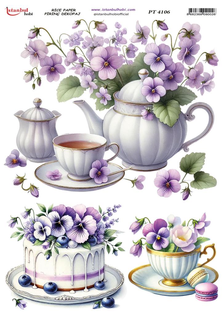 Pirinç Dekopaj Kağıdı 30x42cm PT-4106