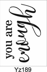 Yazı Desenler Stencil Şablon (21x30) YZ-189