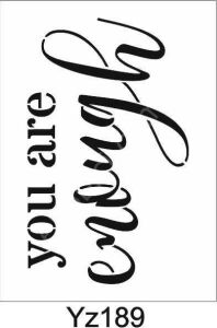 Yazı Desenler Stencil Şablon (21x30) YZ-189