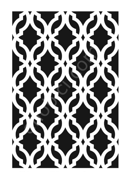 Ardışık Desen Stencil Şablon (21x30) R-033