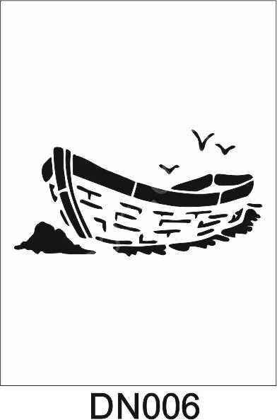 Deniz Temalı Desen Stencil Şablon (15x20) DN-006