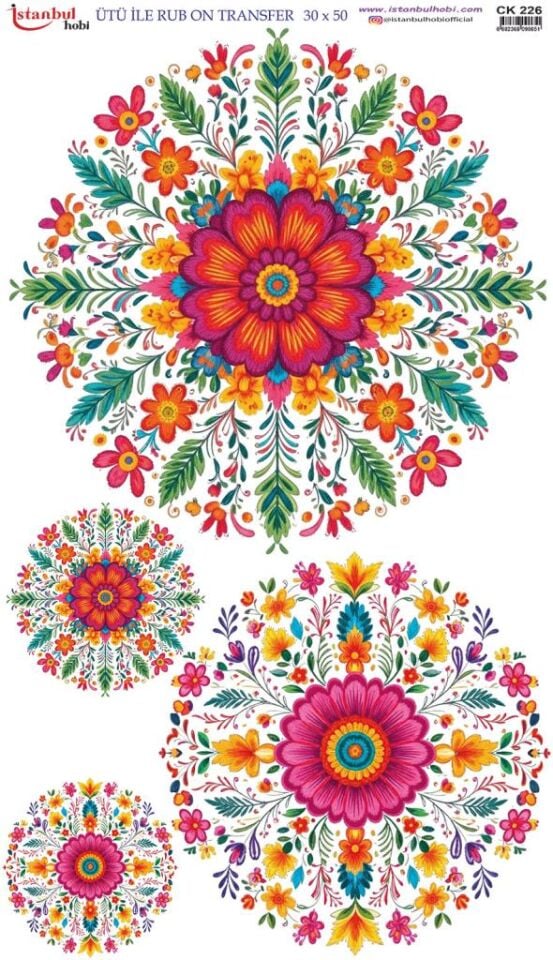 Ütü İle Rub On Transfer Kağıdı 30x50cm CK226