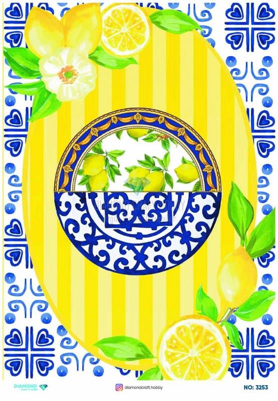 Diamond Pirinç Dekopaj Kağıdı - 3253