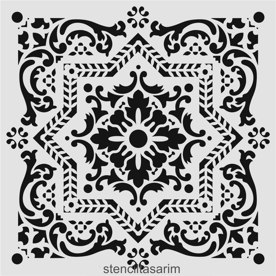 Duvar Dekor Stencil Şablon (40x40) HD-198