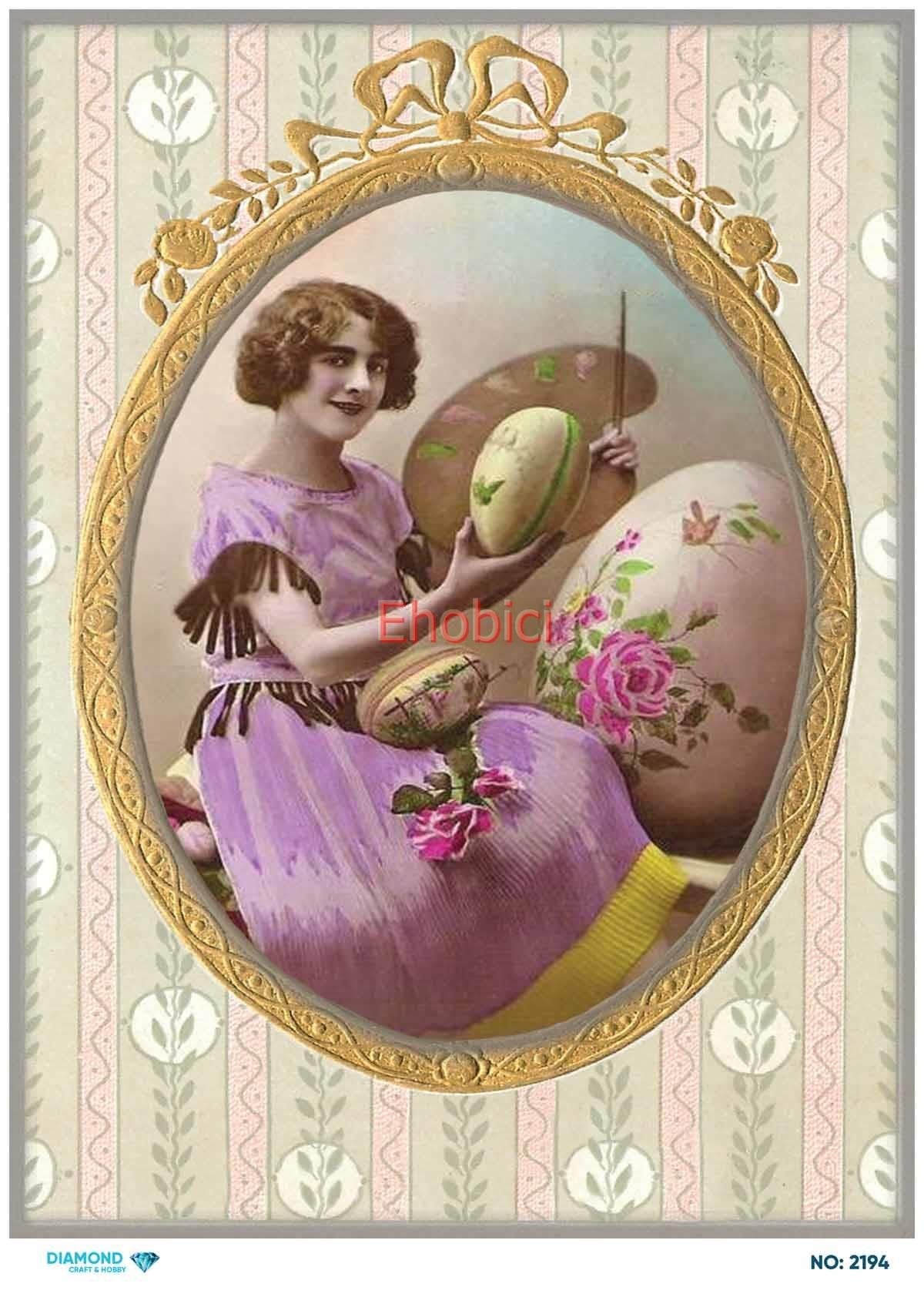 Diamond Pirinç Dekopaj Kağıdı - 2194