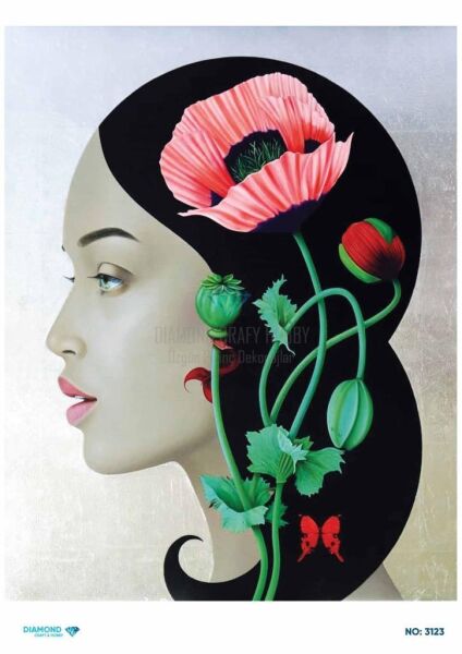 Diamond Pirinç Dekopaj Kağıdı - 3123