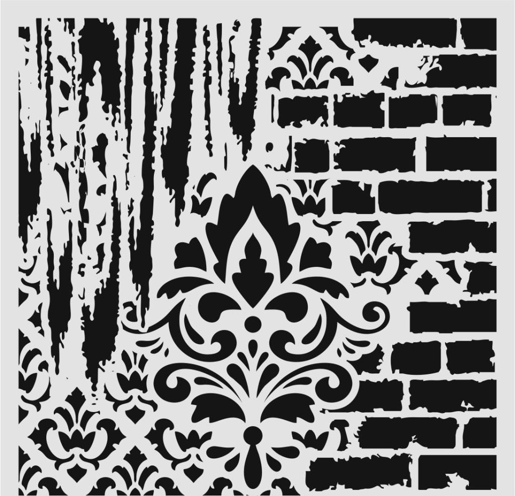 Duvar Dekor Stencil Şablon (40x40) HD-200