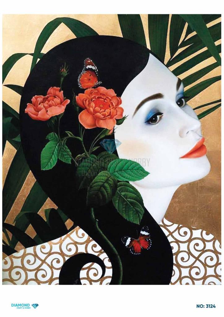 Diamond Pirinç Dekopaj Kağıdı - 3124