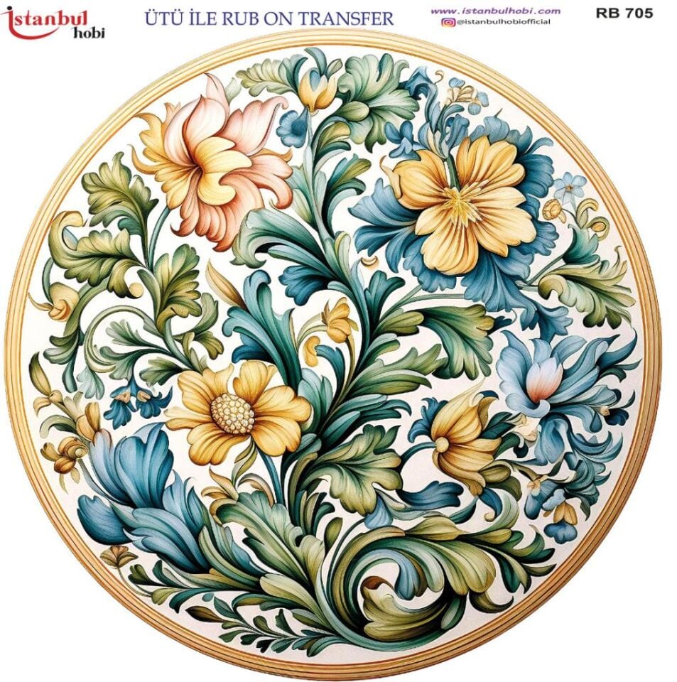 Ütü ile Rub On Transfer Kağıdı 30x30cm RB-705