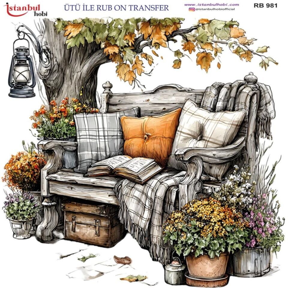 Ütü ile Rub On Transfer Kağıdı 30x30cm RB-981