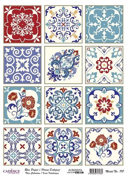 Cadence Pirinç Dekopaj Kağıdı Model - 718