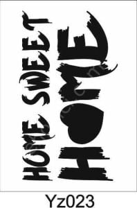 Yazı Desenler Stencil Şablon (21x30) YZ-023
