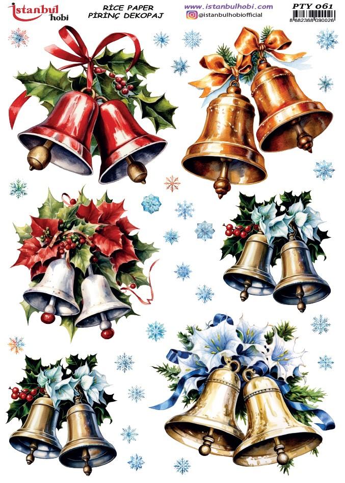 Pirinç Dekopaj Kağıdı 30x42cm PTY-061 Yılbaşı