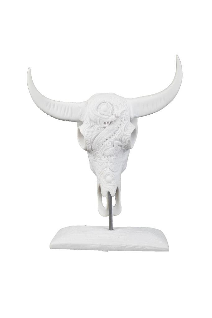 Polyester Boynuzlu Kafatası 30x25cm HYK746