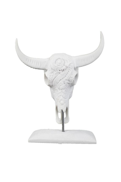 Polyester Boynuzlu Kafatası 30x25cm HYK746