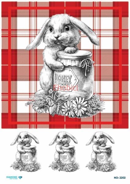 Diamond Pirinç Dekopaj Kağıdı - 2202