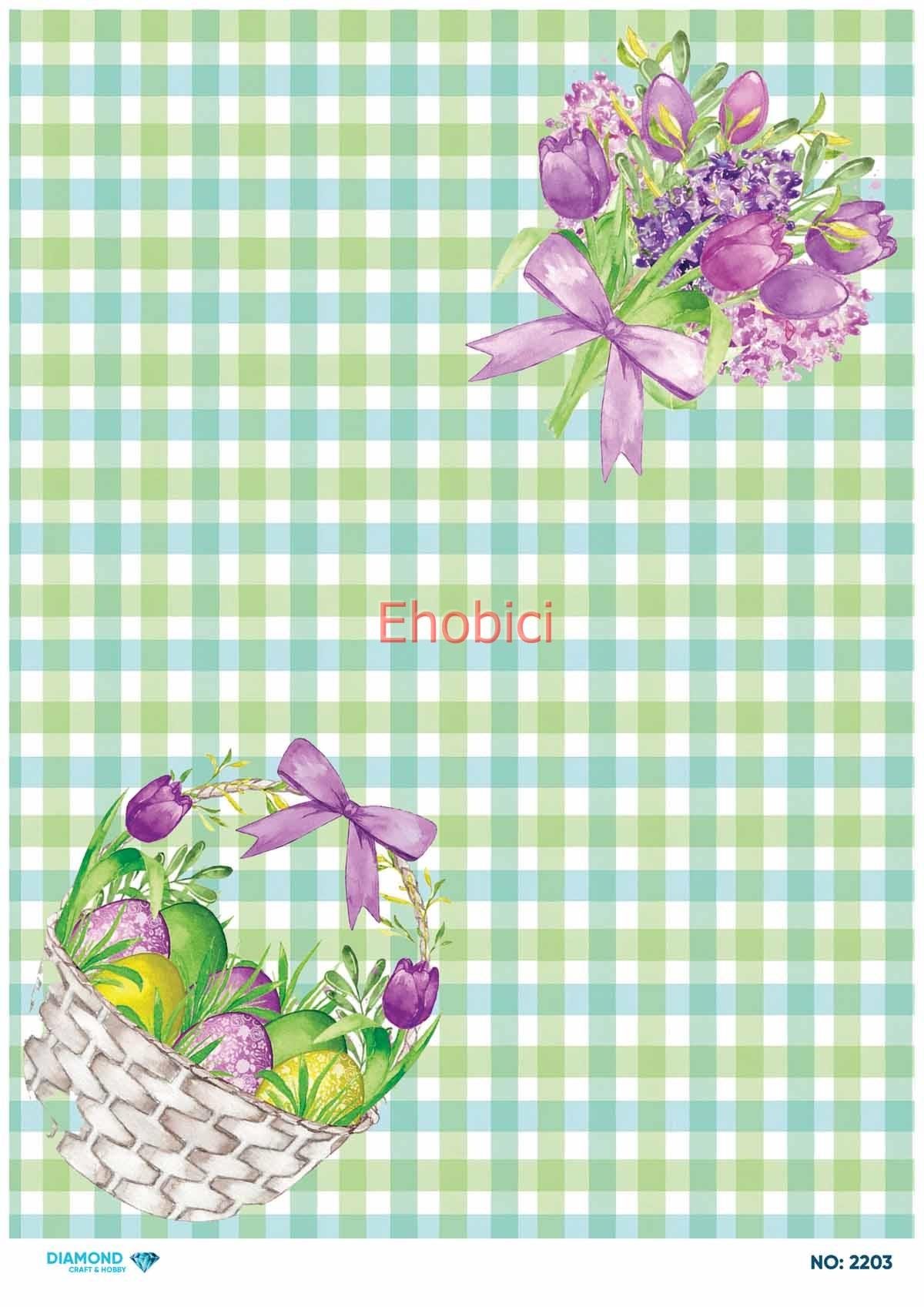 Diamond Pirinç Dekopaj Kağıdı - 2203