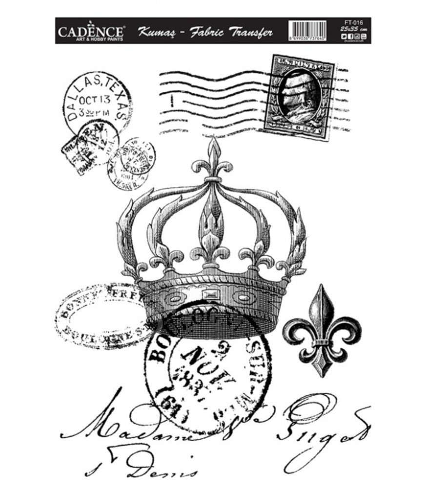 FT-16  Cadence Kumaş Transfer 25x35cm
