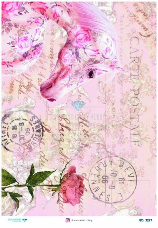 Diamond Pirinç Dekopaj Kağıdı - 3277