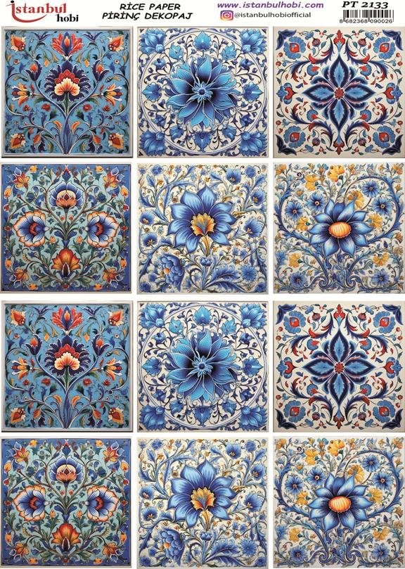 Pirinç Dekopaj Kağıdı 30x42cm PT-2133