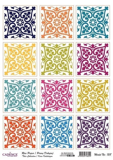 Cadence Pirinç Dekopaj Kağıdı Model - 728