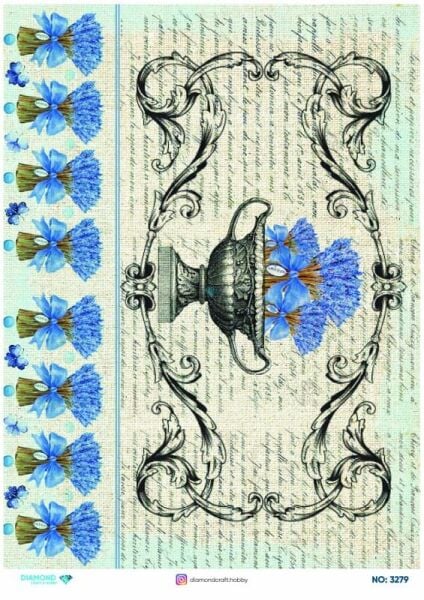 Diamond Pirinç Dekopaj Kağıdı - 3279