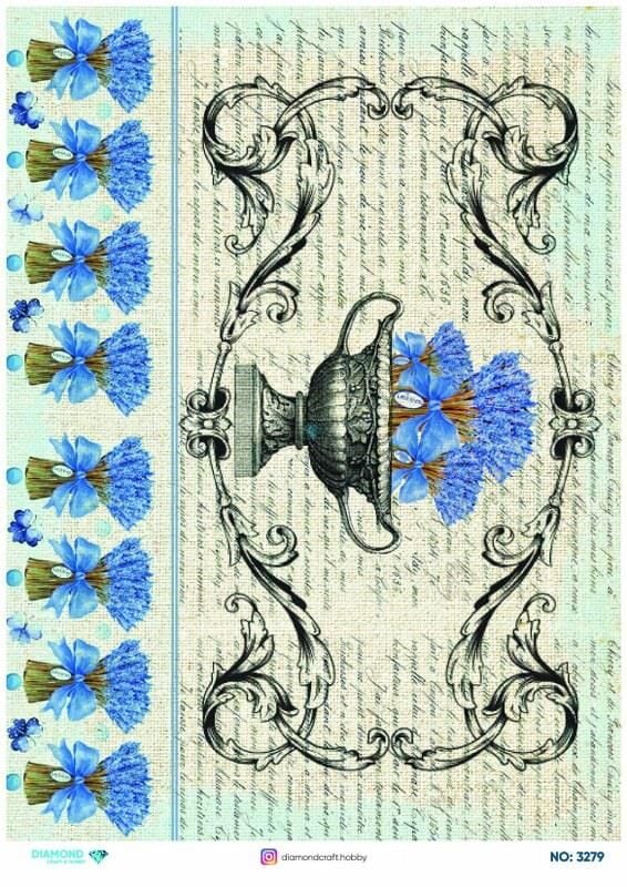 Diamond Pirinç Dekopaj Kağıdı - 3279
