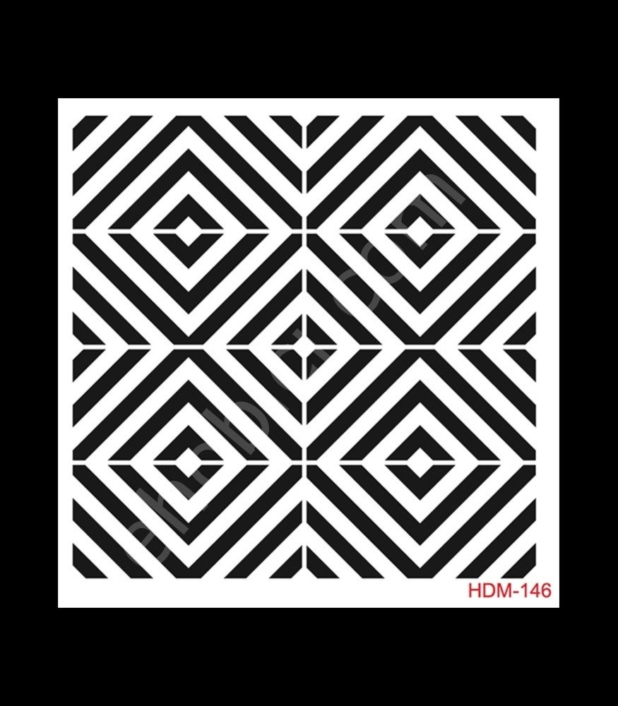 HDM146 Cadence Home Dekor Stencil 25x25