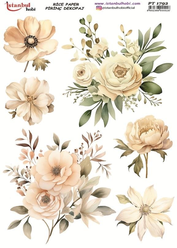 Pirinç Dekopaj Kağıdı 30x42cm PT-1792