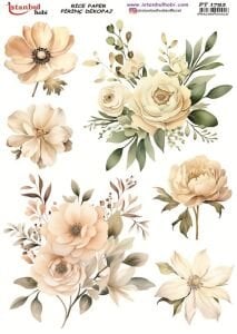 Pirinç Dekopaj Kağıdı 30x42cm PT-1792