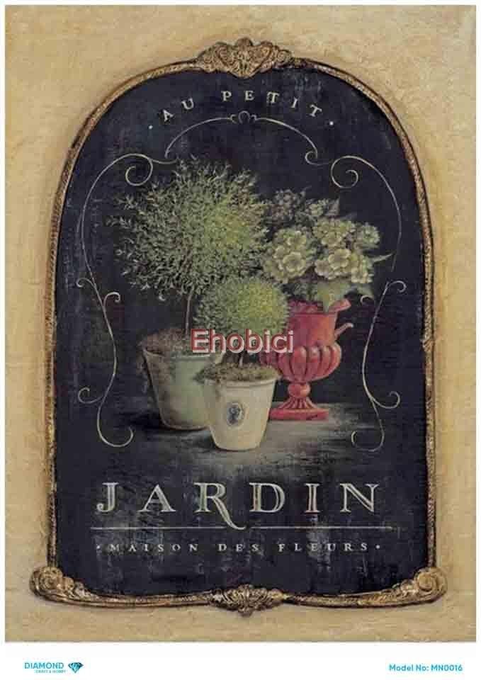 Diamond Pirinç Dekopaj Kağıdı - MN-016