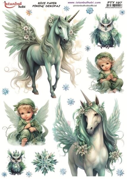 Pirinç Dekopaj Kağıdı 30x42cm PTY-197 Yılbaşı