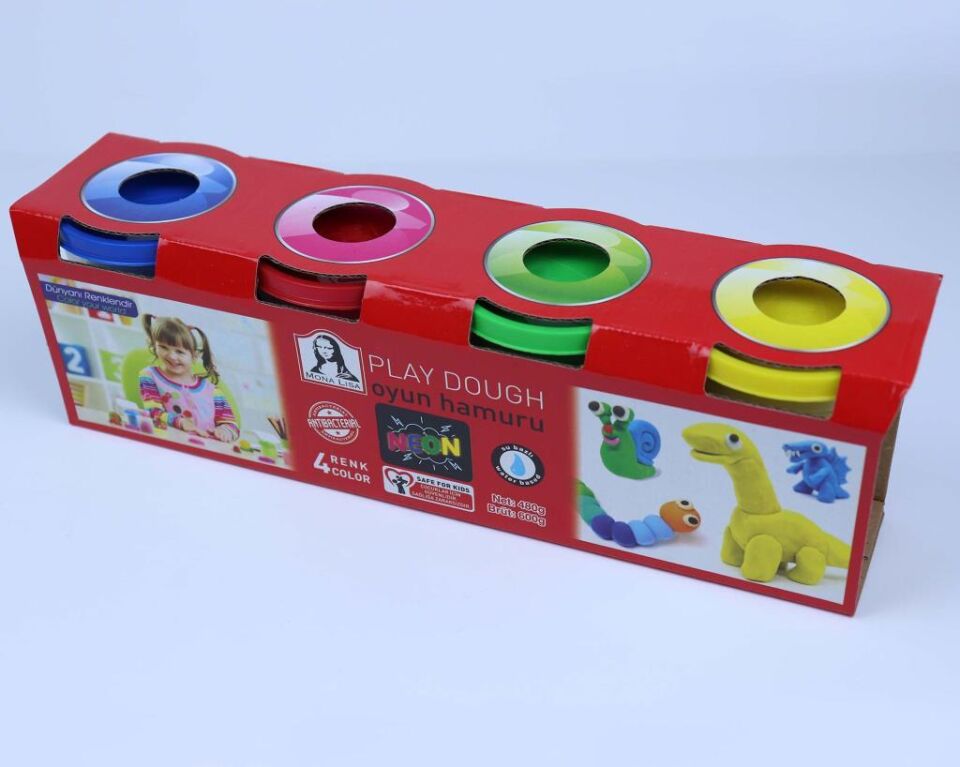 Play-Dough Oyun Hamuru 4 Renk Neon (Büyük Boy)