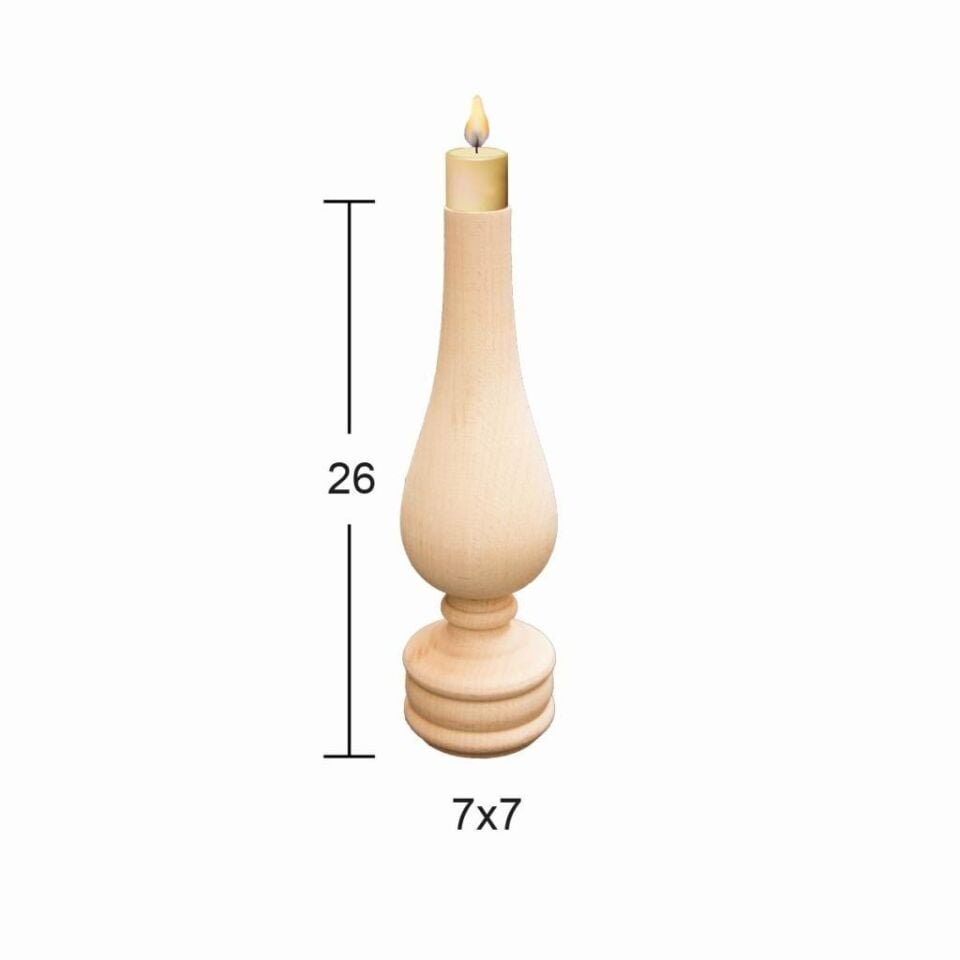 Ahşap Şamdan ŞA-07