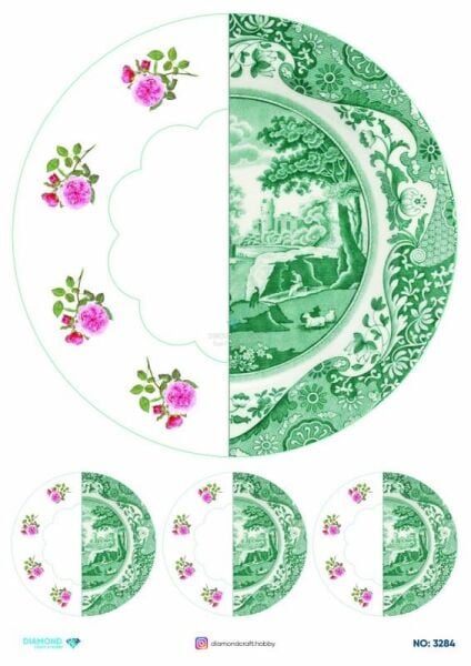 Diamond Pirinç Dekopaj Kağıdı - 3284