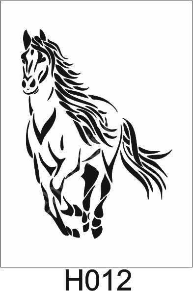 Hayvan Temalı Desenler Stencil Şablon (21x30) H-012
