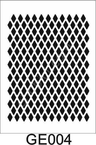 Geometrik Desenler Stencil Şablon (21x30) GE-004