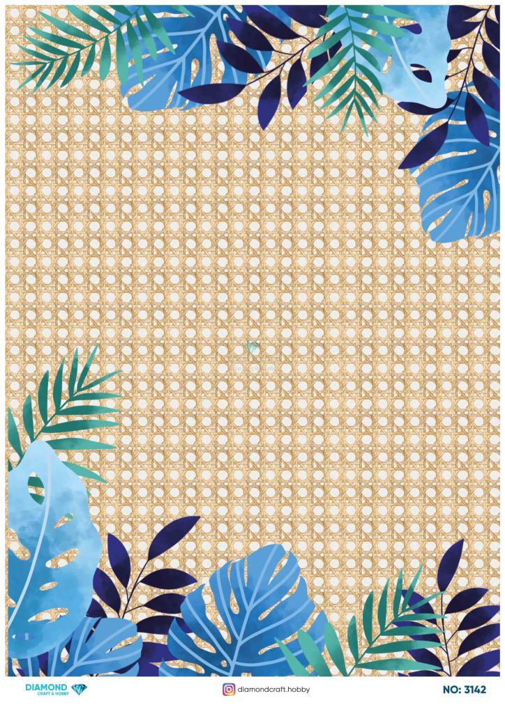 Diamond Pirinç Dekopaj Kağıdı - 3142