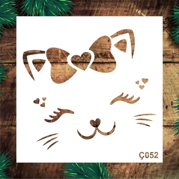 Çocuk Desen Stencil Şablon (30x30) Ç-052