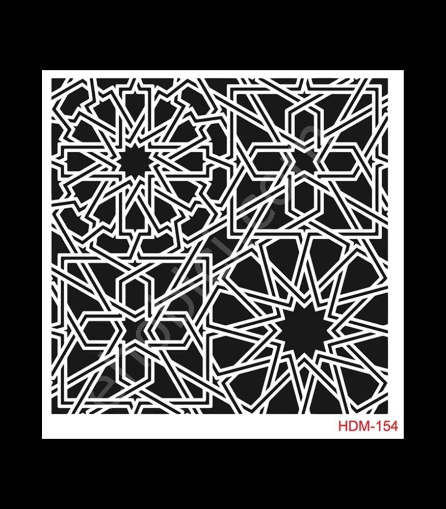 HDM154 Cadence Home Dekor Stencil 25x25