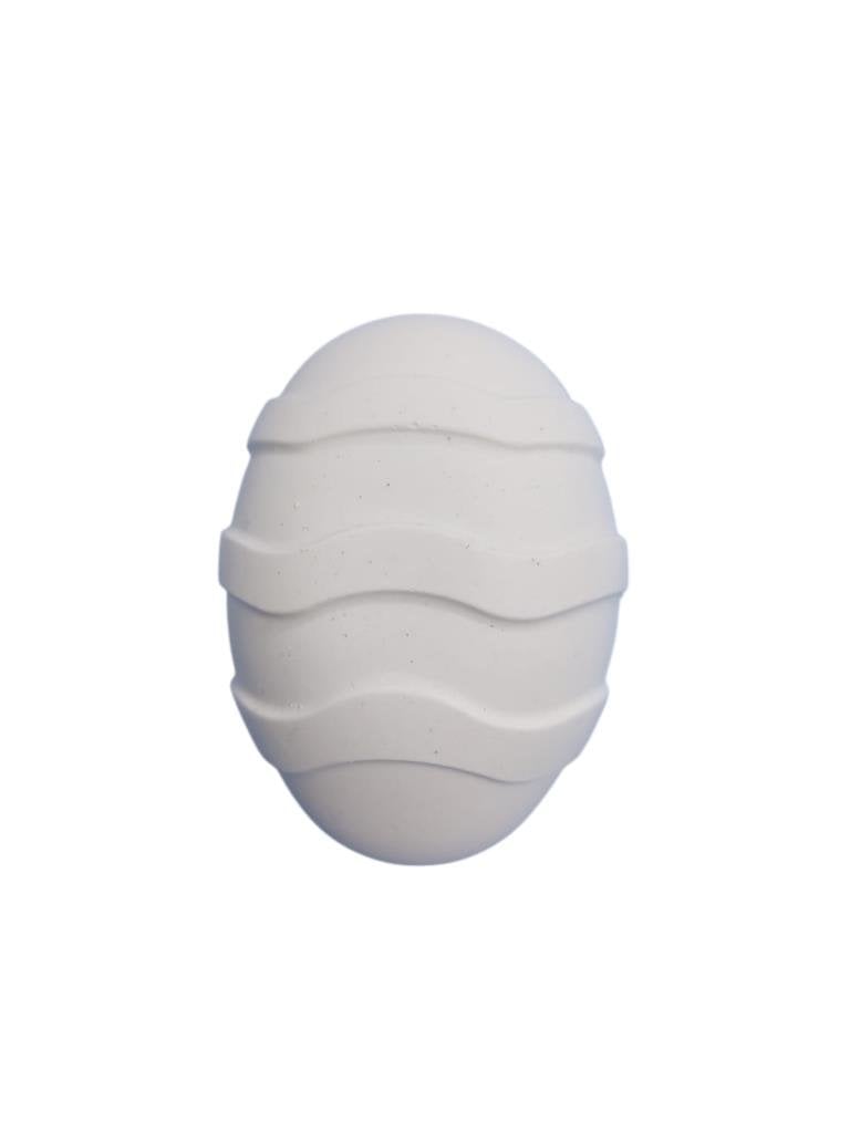 Yumurta Obje Paskalya Figür 7x5cm Çizgili