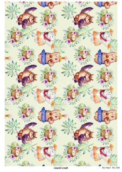 Lineart Pirinç Dekopaj Kağıdı Model - 2226