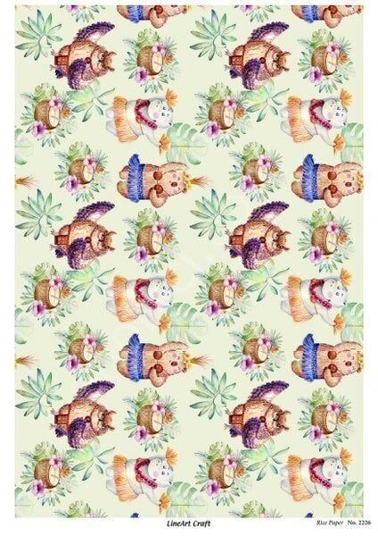 Lineart Pirinç Dekopaj Kağıdı Model - 2226