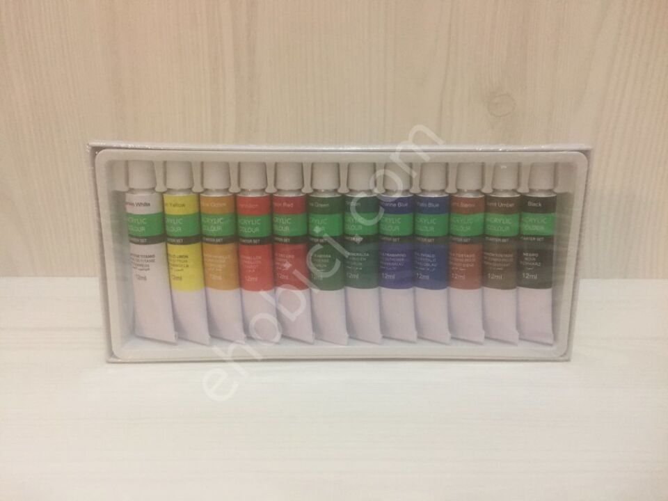 Cenova Art Akrilik Boya Seti 12 li - 12ml