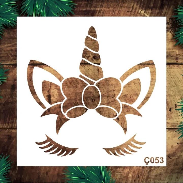 Çocuk Desen Stencil Şablon (25x25) Ç-053
