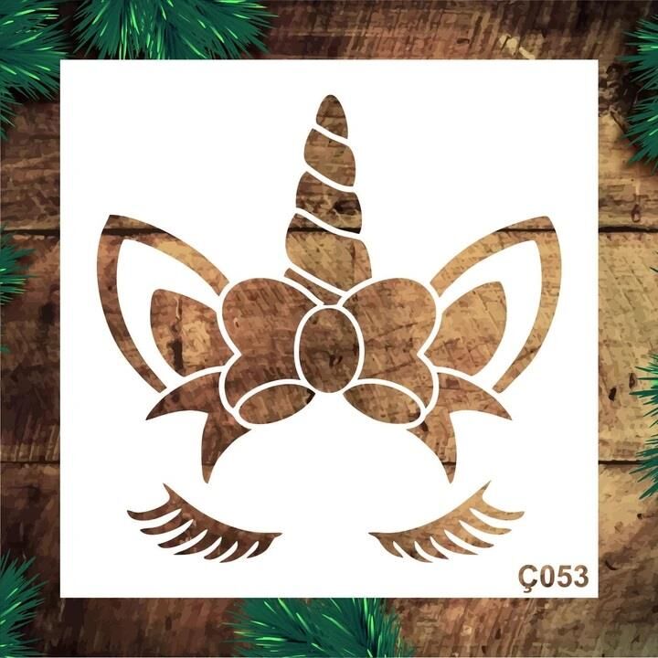Çocuk Desen Stencil Şablon (25x25) Ç-053