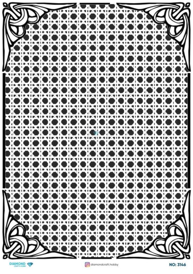 Diamond Pirinç Dekopaj Kağıdı - 3146