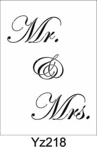 Yazı Desenler Stencil Şablon (21x30) YZ-218