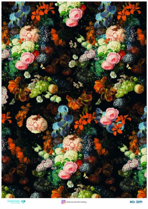 Diamond Pirinç Dekopaj Kağıdı - 3291